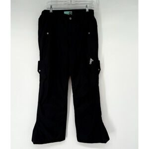 Orage Cargo Snow Ski Pants Womens M Black Prime05 Insulated Waterproof HPW-90-10